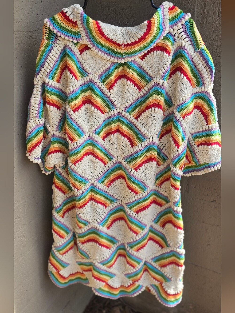 Chasing Unicorns Forever More Crochet Coat heirloom piece - Picture 16 of 17